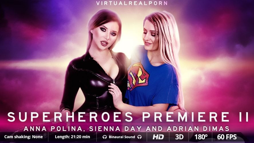 Superhero Threesome with Anna Polina & Sienna Day