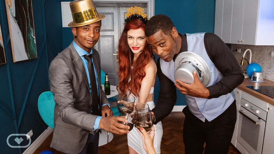 New Year's Eve Wild Orgy with Arian Joy