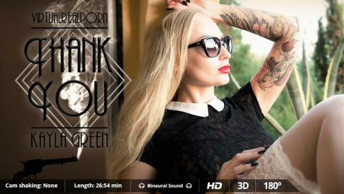 Kayla Green in Steamy VR Solo Action